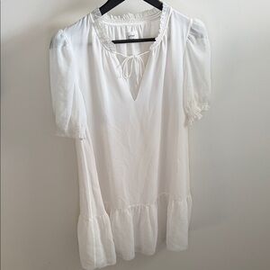 Wilfred White Blouse with Ruffle Trim